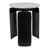 Millersville Gray/Black Marble Top 3-Footed Accent Table