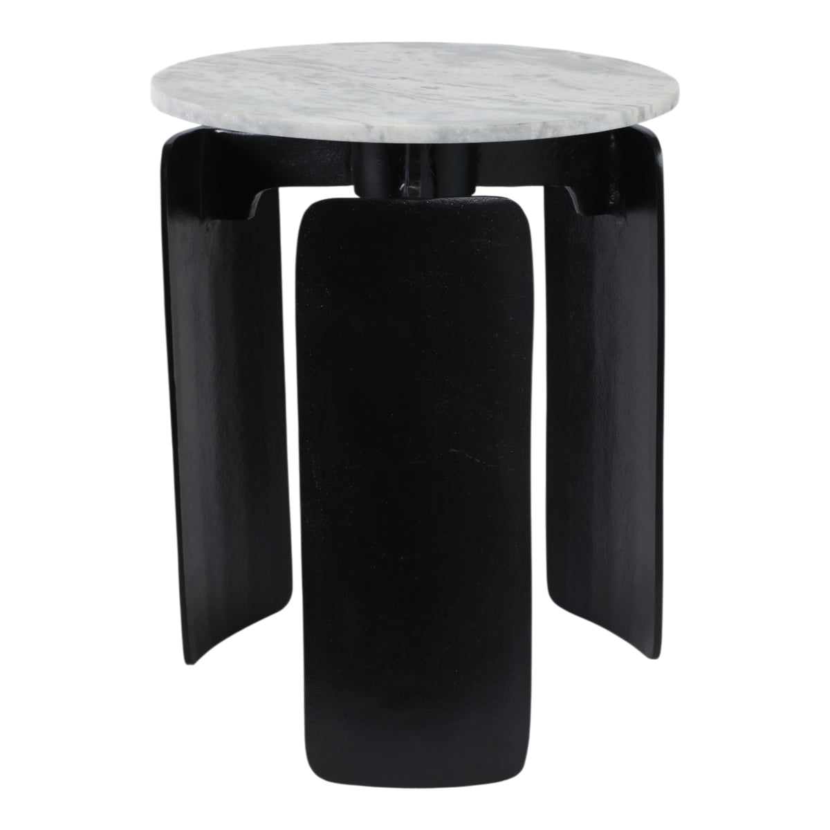 Millersville Gray/Black Marble Top 3-Footed Accent Table