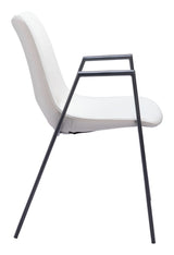 Desi White Dining Chair (Set of 2)