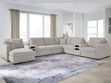ModMax Luxe Flint 8-Piece Sectional with Chaise and Audio Consoles (Online Special Price)