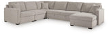 ModMax Luxe Flint 5-Piece Sectional with RAF Chaise and Pop Up Sleeper