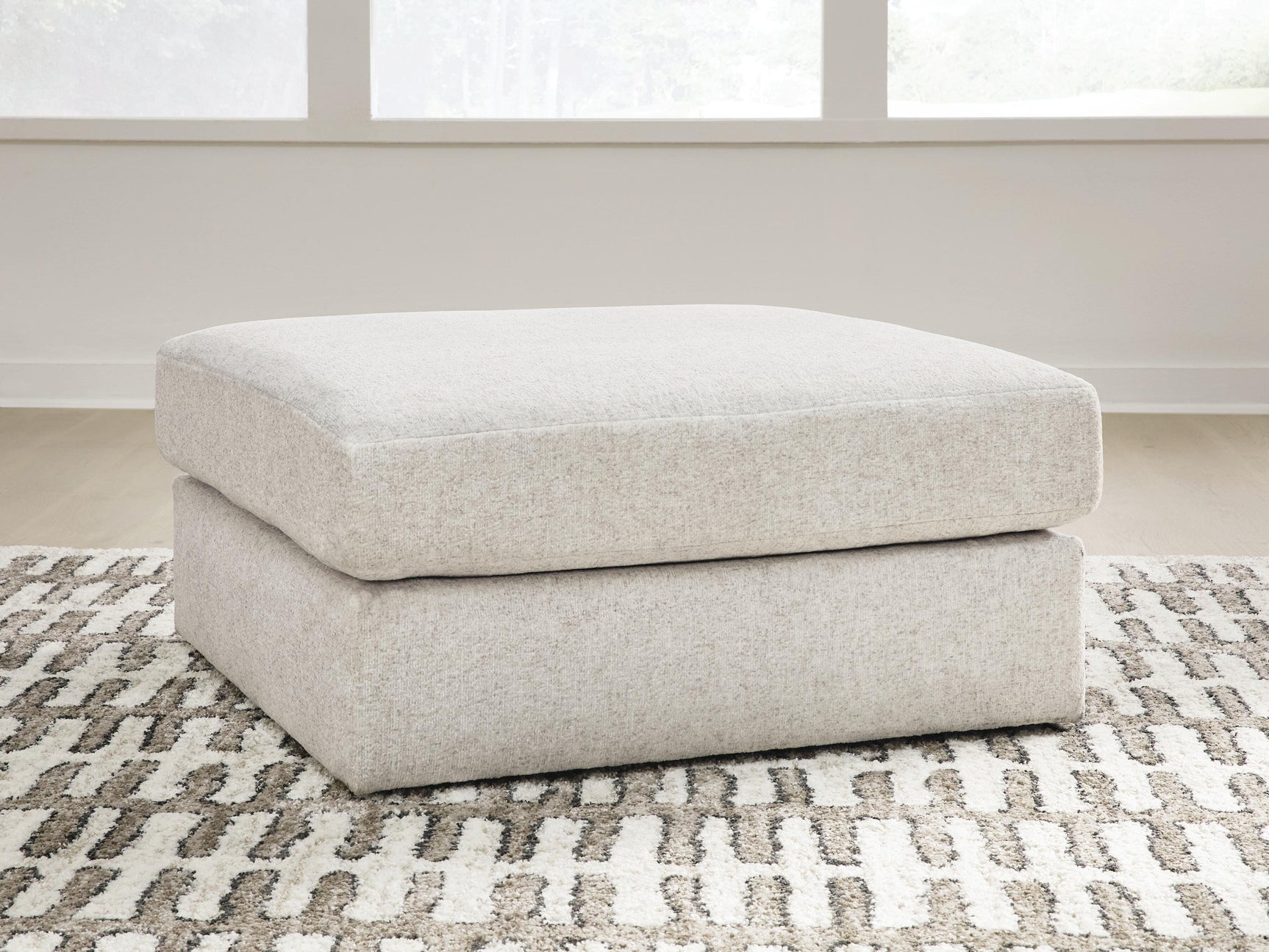 Kestrie Feathered Oversized Accent Ottoman (Online Special Price)