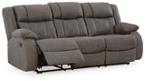 First Base Gunmetal Reclining Sofa and 2 Recliners (Online Special Price)