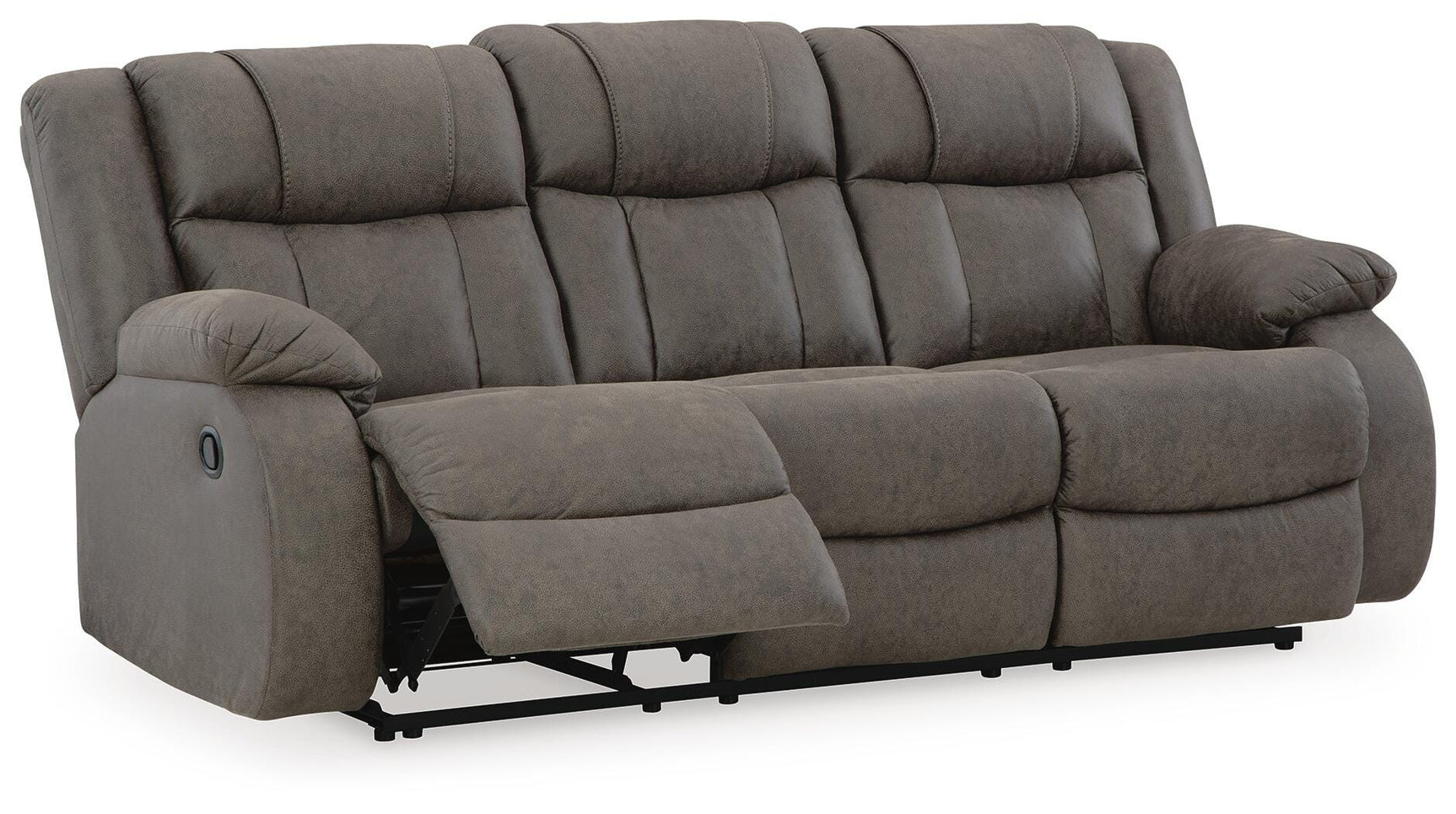 First Base Gunmetal Reclining Sofa and 2 Recliners (Online Special Price)