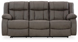 First Base Gunmetal Reclining Sofa and 2 Recliners (Online Special Price)