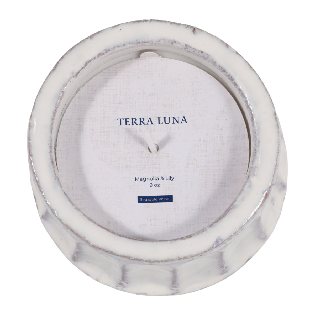 Renoville White Magnolia and Lily Fluted Candle