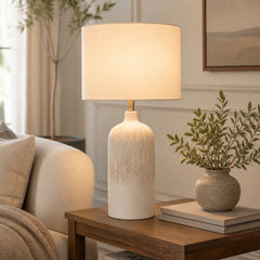 Buckhorn Ivory Ceramic Table Lamp