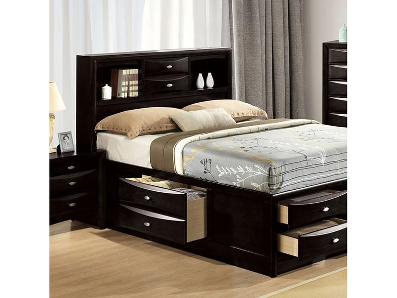 Zosimo Black Storage Bed - Ornate Home