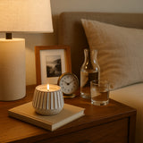 Cadiz White Sea Salt and Lemon Ridged Candle