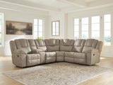 Ravenswaye Birch 3-Piece Reclining Sectional with Left-Arm Facing Console
