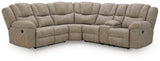 Ravenswaye Birch 3-Piece Reclining Sectional with Right-Arm Facing Console