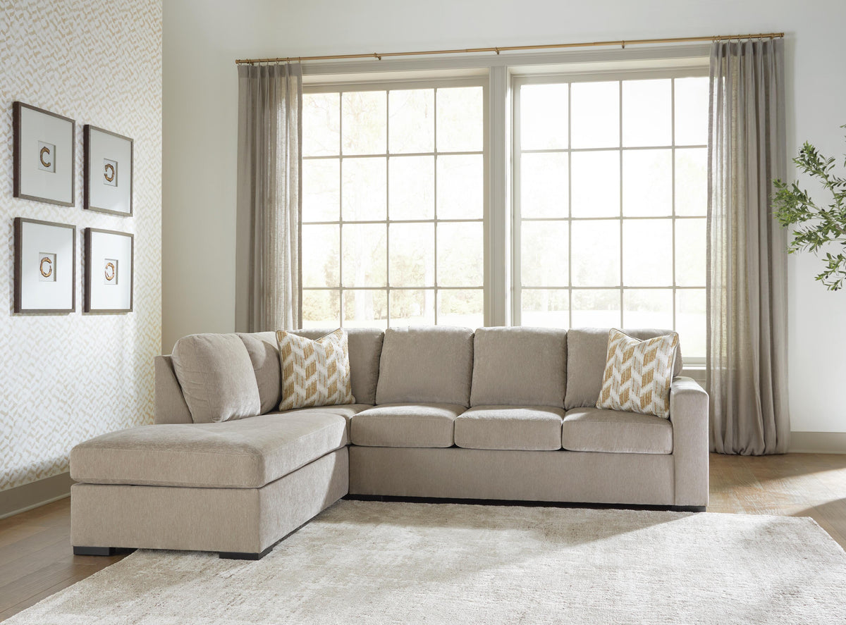 Bridgepoint Stone 2-Piece Sleeper Sectional with Left-Facing Chaise