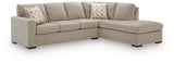 Bridgepoint Stone 2-Piece Sectional with Right-Facing Chaise