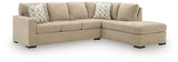Bridgepoint Almond 2-Piece Sleeper Sectional with Chaise