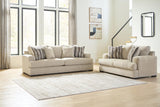 Lofwood Oatmeal Sofa and Loveseat