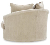 Lofwood Oatmeal Swivel Accent Chair