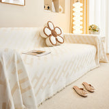 Fashion Chenille Couch Cover Blanket, Couch Non Slip Covers for Sectionals, Pet Friendly Couch Covers
