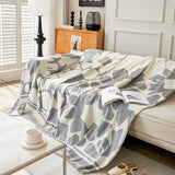 Chenille Floral Soft Thick Reversible Blanket Covers for Couch, Couch Protector Blanket Cover Sofa