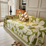 Chenille Floral Soft Thick Reversible Blanket Covers for Couch, Couch Protector Blanket Cover Sofa