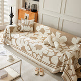 Chenille Floral Soft Thick Reversible Blanket Covers for Couch, Couch Protector Blanket Cover Sofa