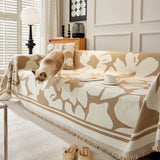 Chenille Floral Soft Thick Reversible Blanket Covers for Couch, Couch Protector Blanket Cover Sofa