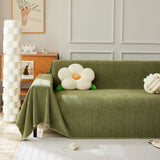 Herringbone Oversized Chenille Couch Throw Cover Sofa Slipcovers Couch Covers for Sectional Couches