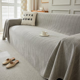 Herringbone Oversized Chenille Couch Throw Cover Sofa Slipcovers Couch Covers for Sectional Couches