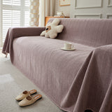 Herringbone Oversized Chenille Couch Throw Cover Sofa Slipcovers Couch Covers for Sectional Couches