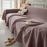 Herringbone Oversized Chenille Couch Throw Cover Sofa Slipcovers Couch Covers for Sectional Couches