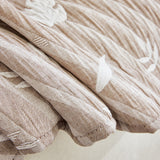 Soft Breathable Sofa Cover Blanket,Botanical Embossed Furniture Protector Throw Cover