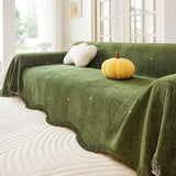 Soft Jacquard Sofa Cover for Dogs, Boho Chenille Sofa Slipcover for Pets Washable