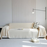 Chenille Thickened Solid Couch Blanket Throws, Reversible Couch Covers for Sectional Couches