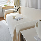 Chenille Thickened Solid Couch Blanket Throws, Reversible Couch Covers for Sectional Couches
