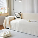 Chenille Thickened Solid Couch Blanket Throws, Reversible Couch Covers for Sectional Couches