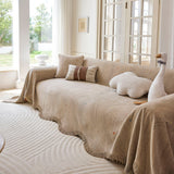 Soft Jacquard Sofa Cover for Dogs, Boho Chenille Sofa Slipcover for Pets Washable