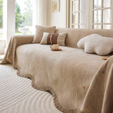Soft Jacquard Sofa Cover for Dogs, Boho Chenille Sofa Slipcover for Pets Washable