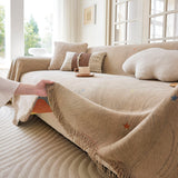 Soft Jacquard Sofa Cover for Dogs, Boho Chenille Sofa Slipcover for Pets Washable