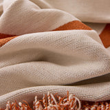 Modern Abstract Chenille Sofa Cover, Large Soft Throw Blanket with Tassels for Couch
