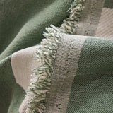 Modern Abstract Chenille Sofa Cover, Large Soft Throw Blanket with Tassels for Couch