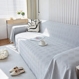 Textured Chenille Sofa Cover Throw, Soft Washable Couch Blanket Protector for Pets