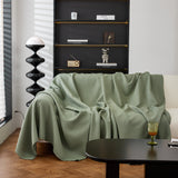 Waterproof Waffle Lattice Sofa Throw, Sofa Towel Cover for Couches, Simple Sofa Cover Blanket