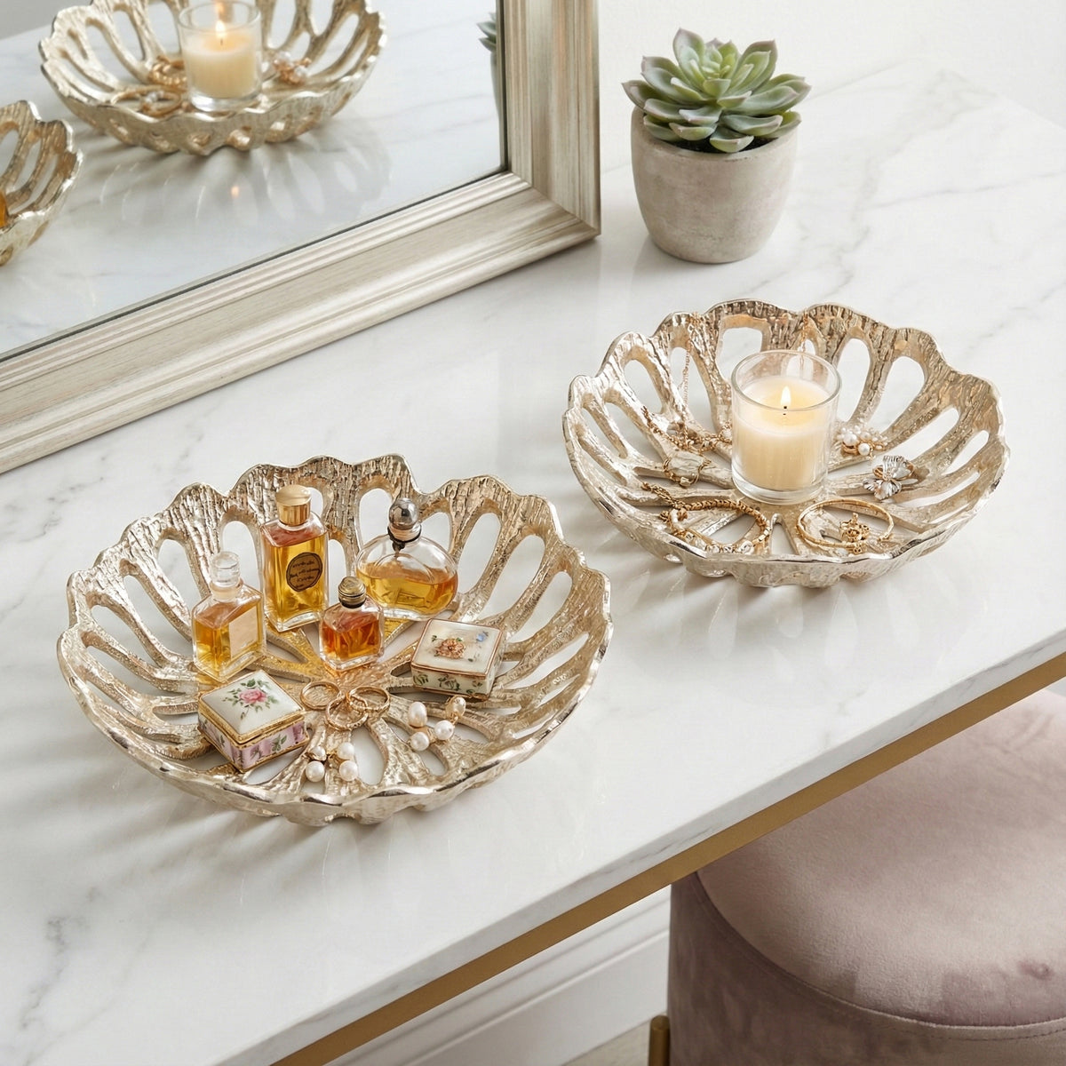 Peytonwood Gold Bowls (Set of 2)