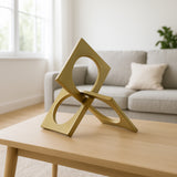 Wheatland Gold Metal Linked Square Decor