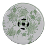 Hunterdale Green/White Garden Stool