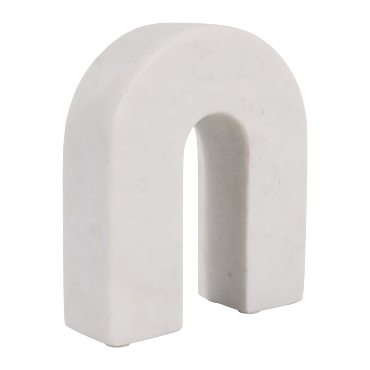 Hillcrest White Large Marble Horseshoe Tabletop Decor - 17596-01EC