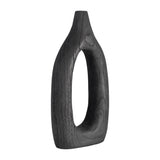 Independence Black Wood Cut-Out Vase - 17376-02EC
