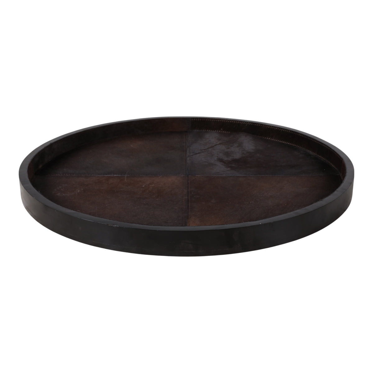 Cayton Brown Hair on Hide Patchwork Tray