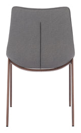 Magnus Slate Gray & Walnut Dining Chair (Set of 2)