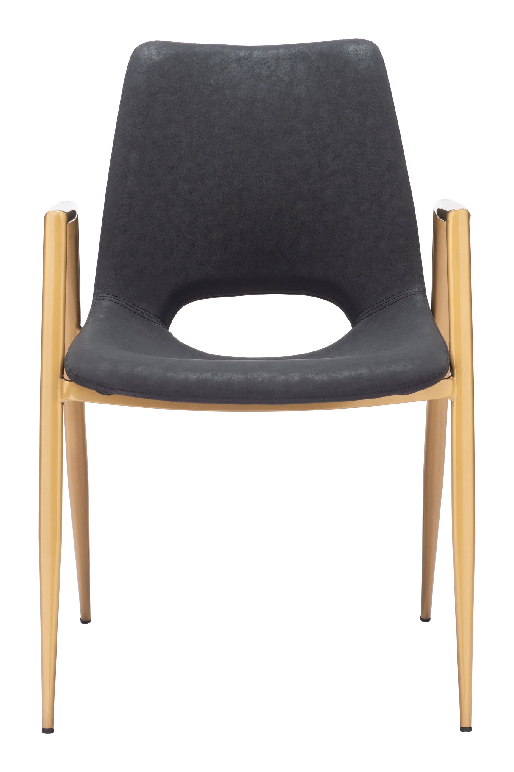 Desi Black & Gold Dining Chair (Set of 2)