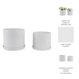 Deckerford White Planters (Set of 2)